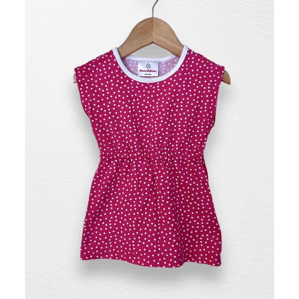 Hanna Andersson Coral Dots Dress, 18-24 Months